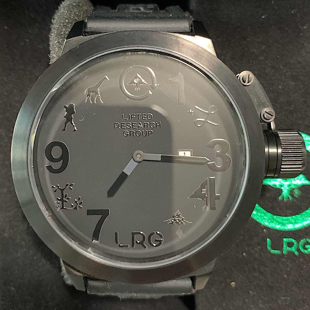 All Black LRG Icon Series Watch from Lifted Research Group